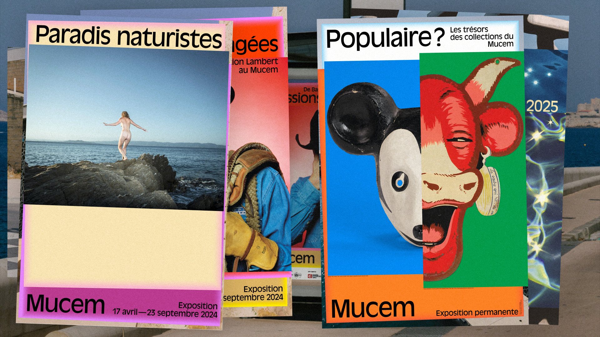 Mucem — composition d’affiches d’exposition, vue 07 — Les Graphiquants